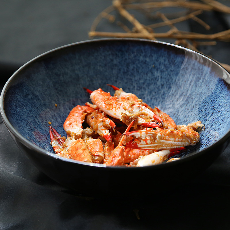 欧美客美式陶瓷水果沙拉碗甜品碗家用餐具面碗饭碗大汤碗瓷碗泡面