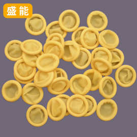 防静电米黄色无卤手指套乳胶电子工业指套一次性加厚耐磨防护