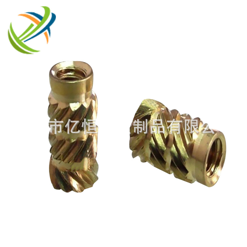 厂家直销电器特长超长滚花黄铜螺母 机械电子灯饰铜螺母非标定 制