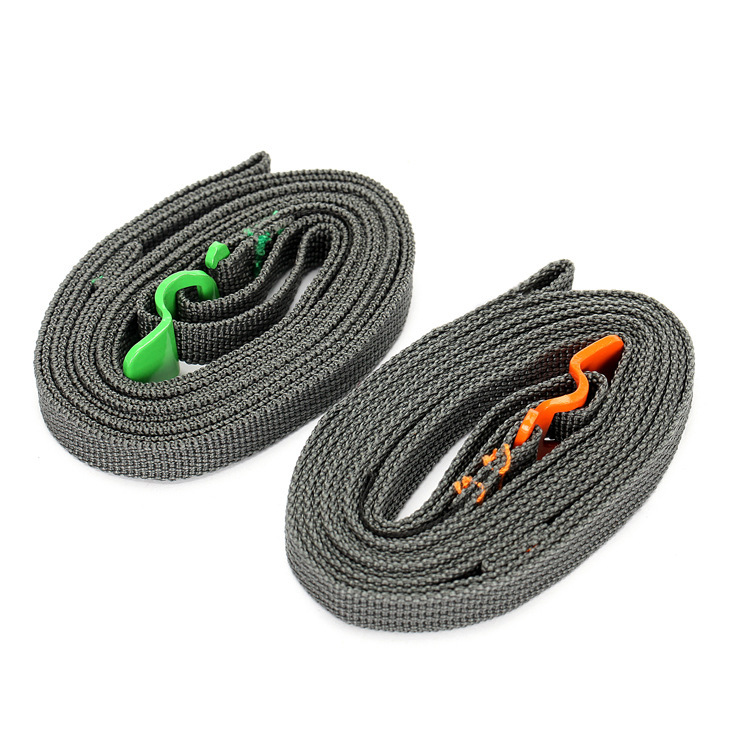 Outdoor travel equipment binding belt binding rope luggage binding belt stainless steel belt hook speed release type