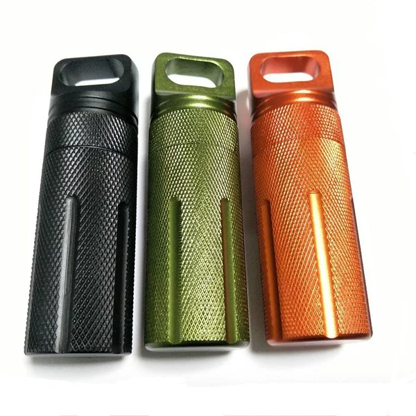 CNC CNC all-metal outdoor survival equipment EDC sealed tank waterproof bin waterproof tank waterproof box first aid medicine bottle