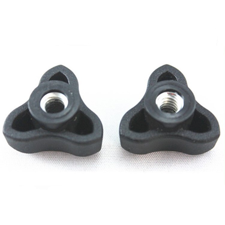 三角形塑料手柄螺母 1/4英制盲孔包胶  塑料旋钮锁紧