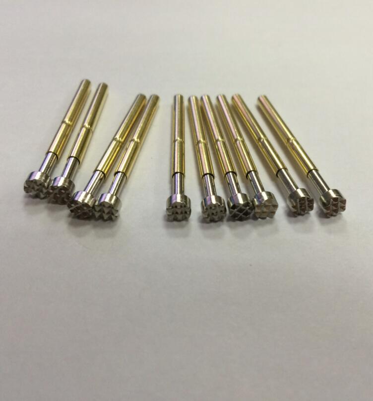 厂家直销 华荣探针 P156-H  九齿梅花头  弹性顶针 导电针