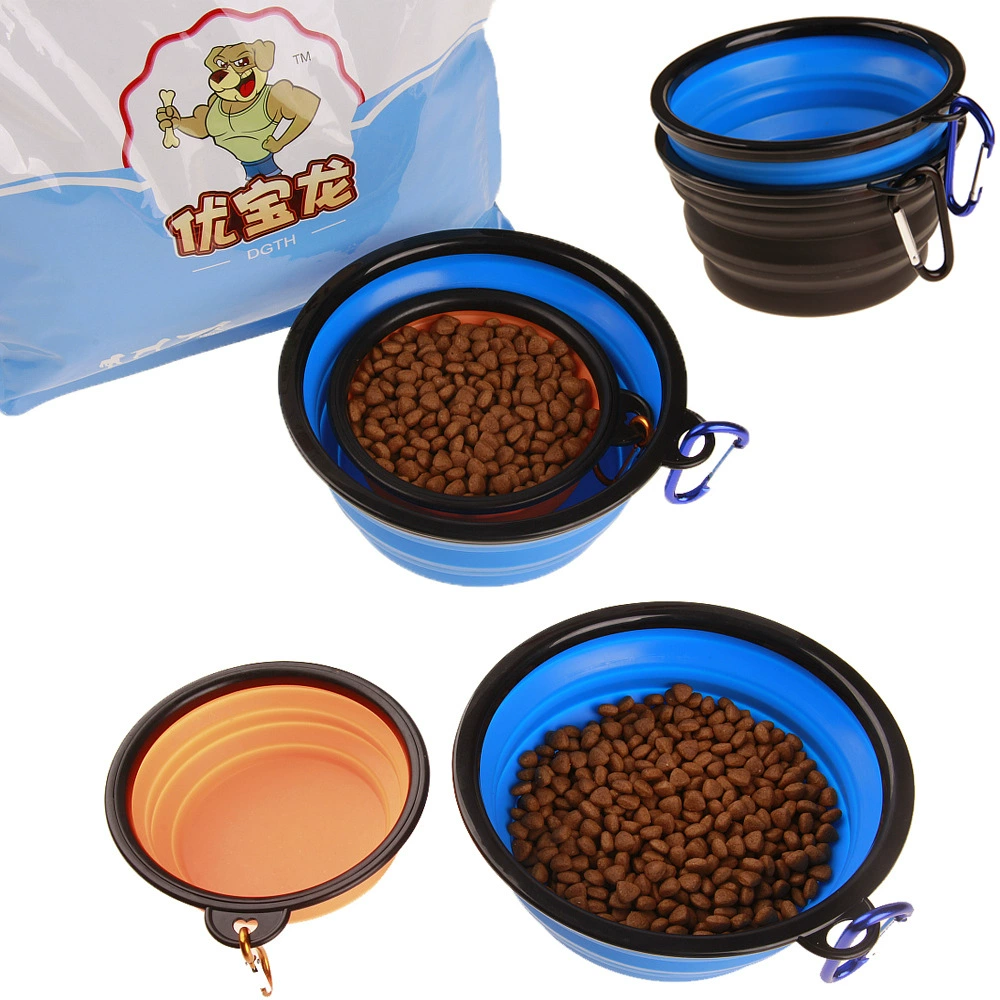 Одно ухо большая миска для собак силиконовая складная миска для домашних животных посуда поилка для собак Удобная миска 1000 мл