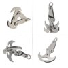 Outdoor climbing climbing Magic Libao multi -functional mountaineering hook strong iron suction gravity stainless steel flying tiger grab claw hook