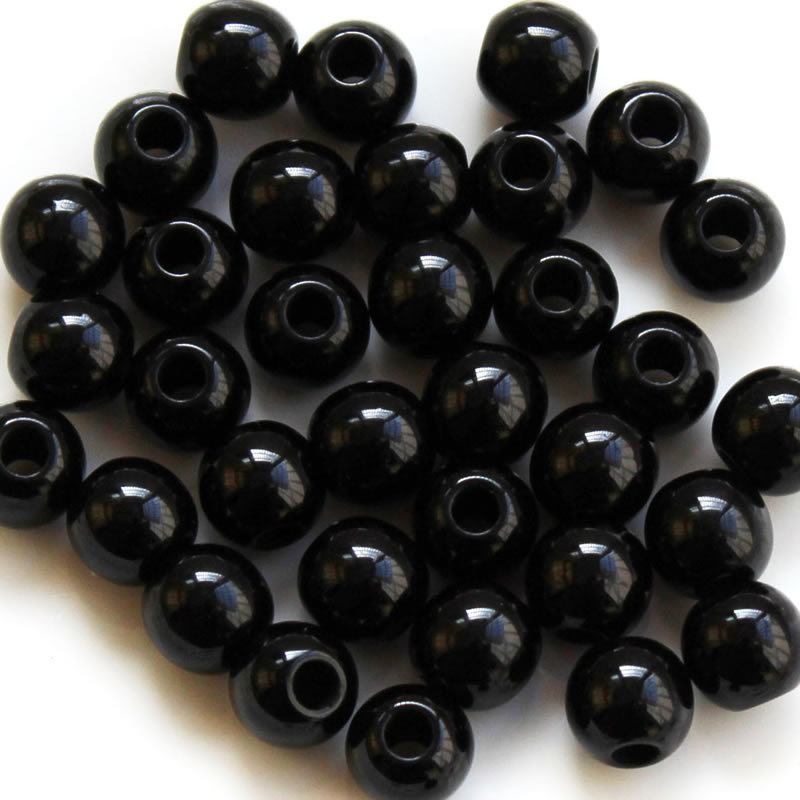 acrylic agate round beads