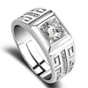 Trend wedding ring for beloved, zirconium, European style, wholesale