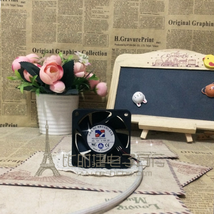 台湾三匠ARX DC BRUSHLESS 6015 FD1260-S1112C DC12V 0.19A风扇
