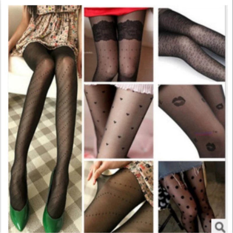 Thin base sexy tights with bow