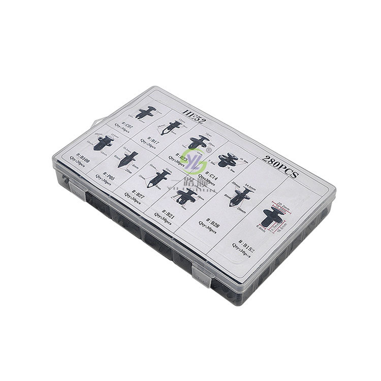 Adecuado para Honda Lexus land rover BMW 280 unids caja clip coche HE52 nylon hebilla