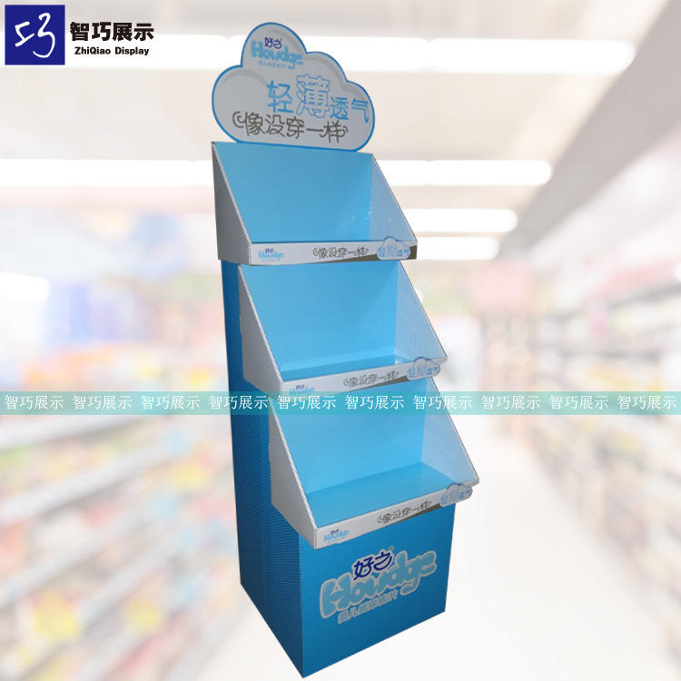 收银台展示架 商场玩具促销展示纸柜 促销纸板展示架样板陈列架
