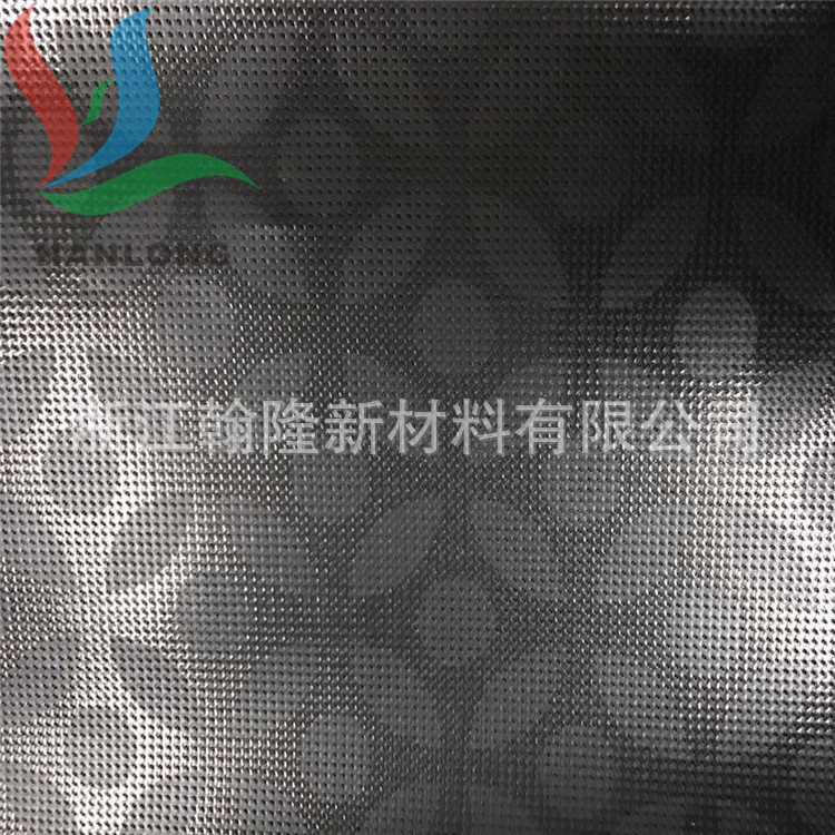 童车箱包用1000D黑色压花PVC网眼布可花型 浙江