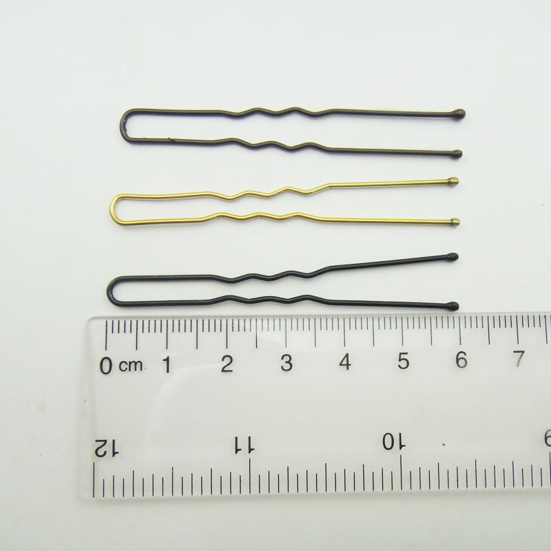 50根袋装6cm盘发U型夹婚纱影楼圆头U形卡子简易造型发卡迷你发夹