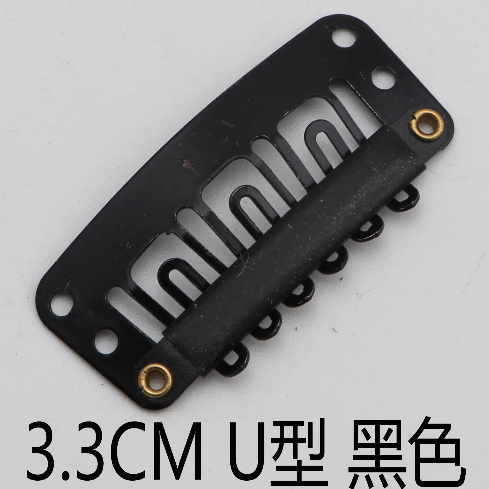 2,8-3,4 CM peluca clip en forma de U extensión del pelo gota de agua BB clip de pelo fetal 8 dientes pelo real accesorios de fijación peine de peluquería