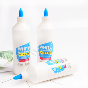 大瓶白乳胶500毫升手工DIY白胶棉花泥用胶水木工文具白胶E18-阿里巴巴