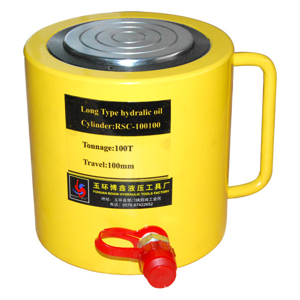 玉环博鑫单作用液压千斤顶 液压油缸100T千斤顶 行程100mm可批发