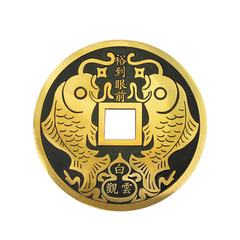 Brass Coin Ornament, Large Brass Coin Pendant, Exquisite Craftsmanship, Lucky Decor, Factory Direct Sale