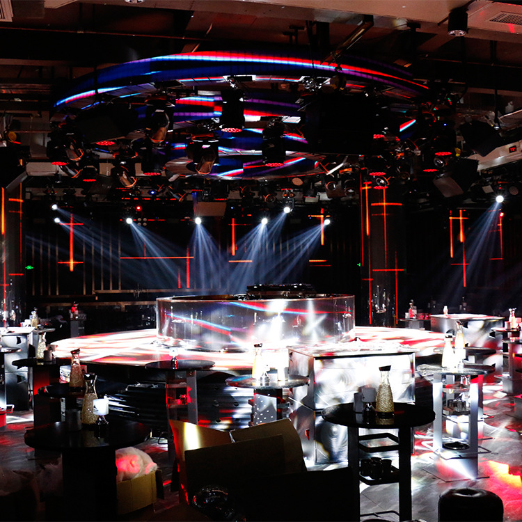 厂家设计，酒吧旋转灯架，舞台灯架，大型演出智能升降灯光架