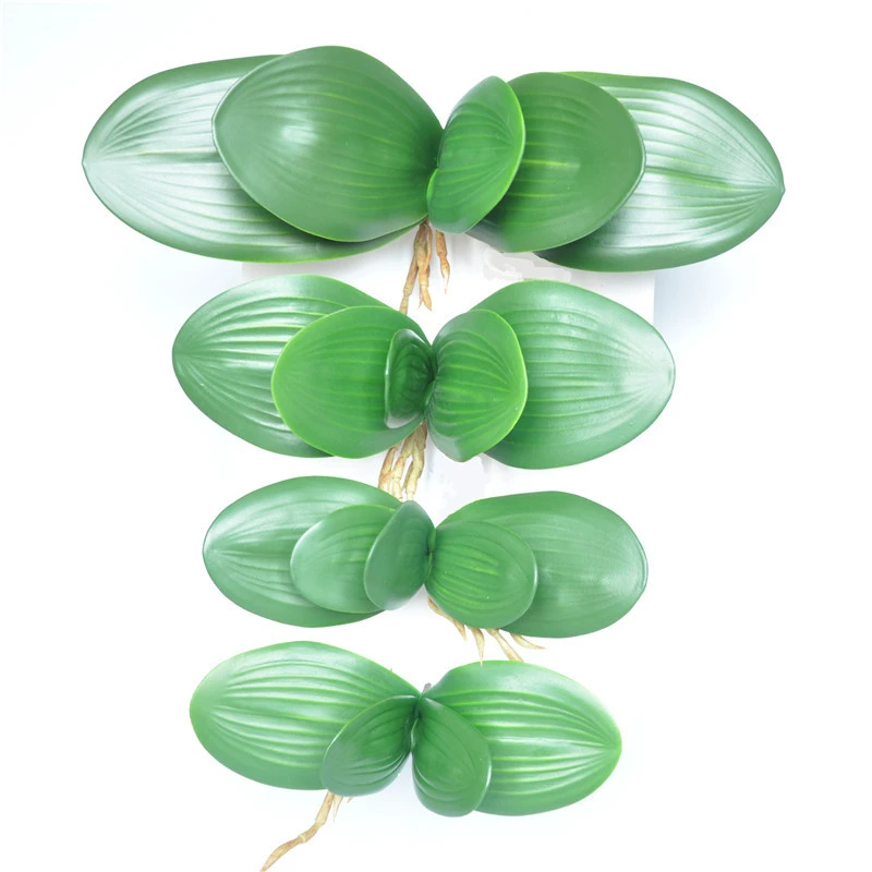 Phalaenopsis leaf fingerprint feel orchid leaf high -grade leaf silk network flower accessories flower arrangement accessories decoration