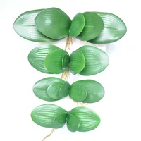 Phalaenopsis leaf fingerprint feel orchid leaf high -grade leaf silk network flower accessories flower arrangement accessories decoration