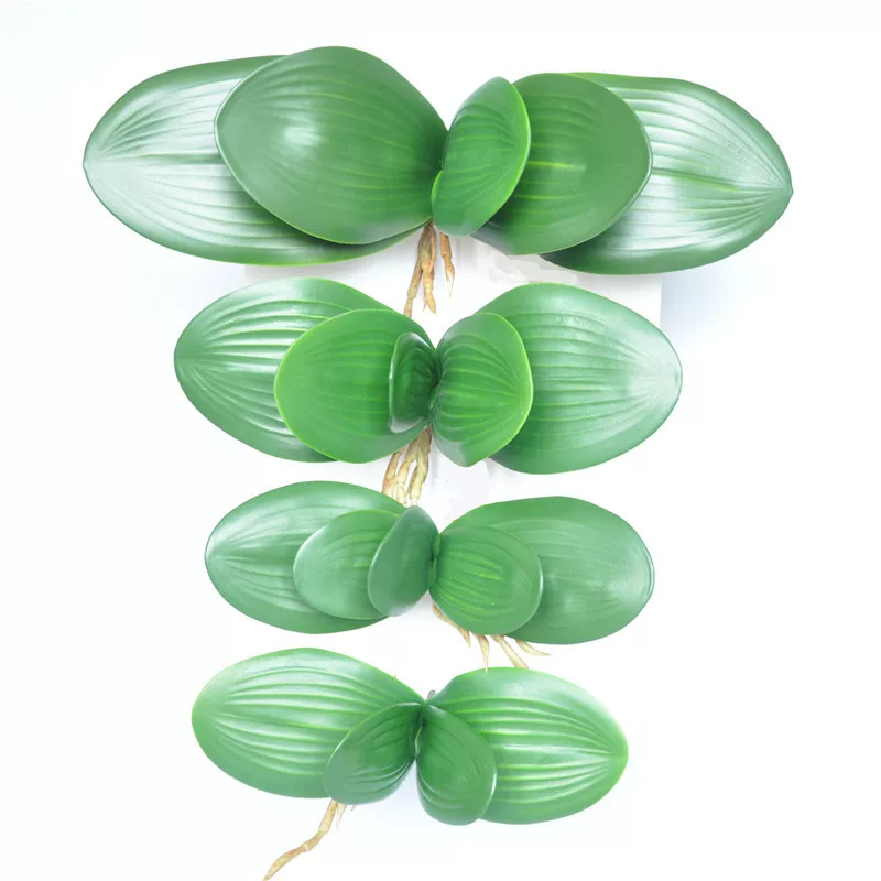 Phalaenopsis leaf fingerprint feel orchid leaf high -grade leaf silk network flower accessories flower arrangement accessories decoration