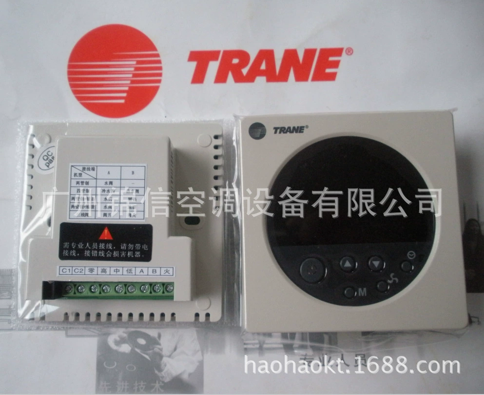 Термостат для фанкойла кондиционера Trane TM51 с ЖК-дисплеем, модель THT00108C