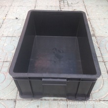 厂家批发PCB 防静电塑料周转箱 SMT物料箱 5号黑色塑料框