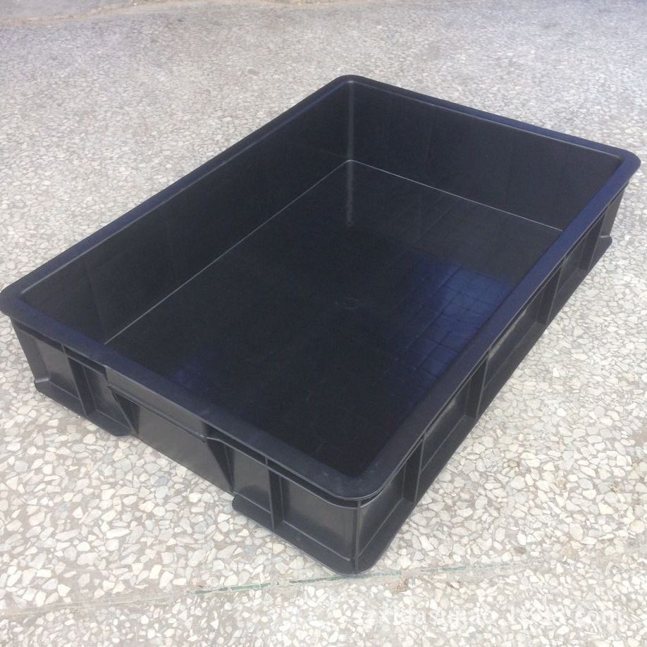 厂家供应12号黑色 ESD静电周转箱 电子物料箱  电子物料箱