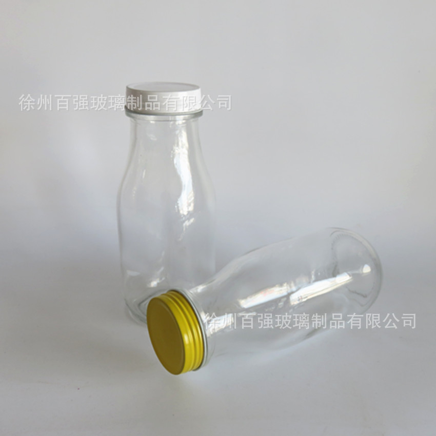厂家批发星巴咖啡瓶奶茶酸奶瓶密封果汁瓶透明玻璃瓶批发