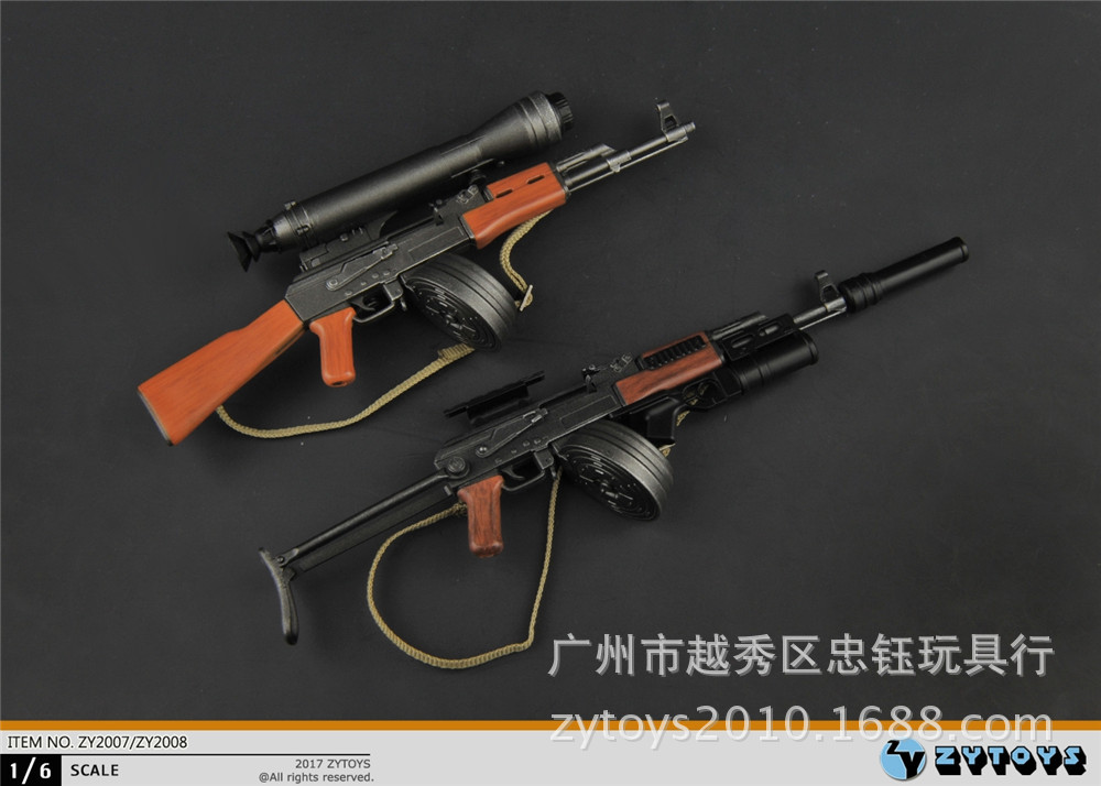 ZYTOYS 1:6 兵人 手办 模型 俄罗斯 毛子AK47系列 塑料军事ZY2007