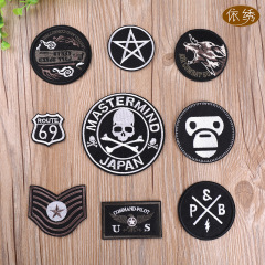 Fashion trend brand hole patch decorative patch sticker floral embroidery flower badge sourced from black badge AliExpress