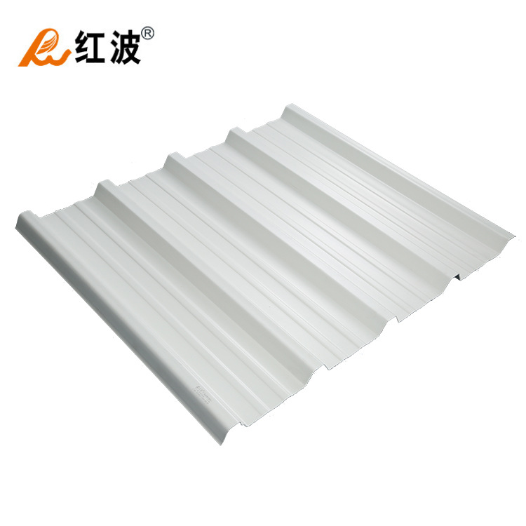 广东厂家红波牌 厂房车棚PVC复合波浪瓦梯波形白色波浪瓦可