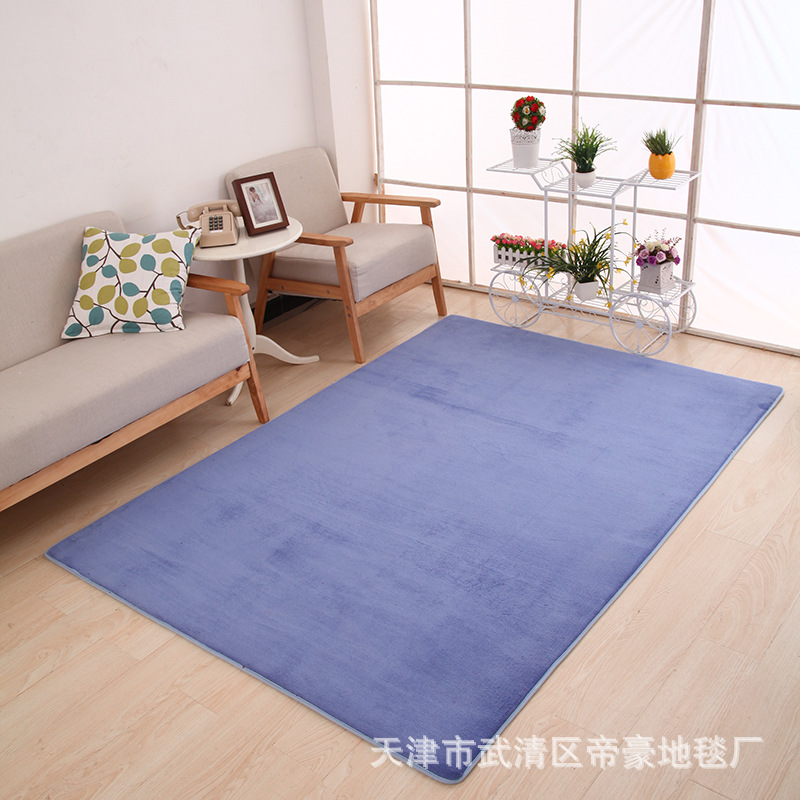 Engrosada sala de estar dormitorio vestíbulo coral alfombra de lana alfombra de piso estera de la puerta baño cocina estera del piso totalmente hecho