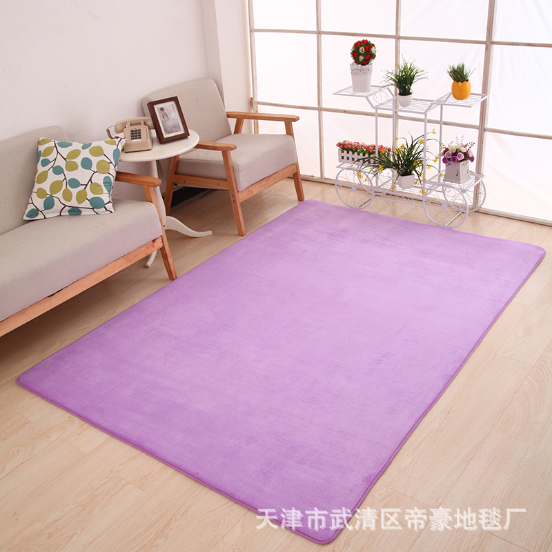 Engrosada sala de estar dormitorio vestíbulo coral alfombra de lana alfombra de piso estera de la puerta baño cocina estera del piso totalmente hecho