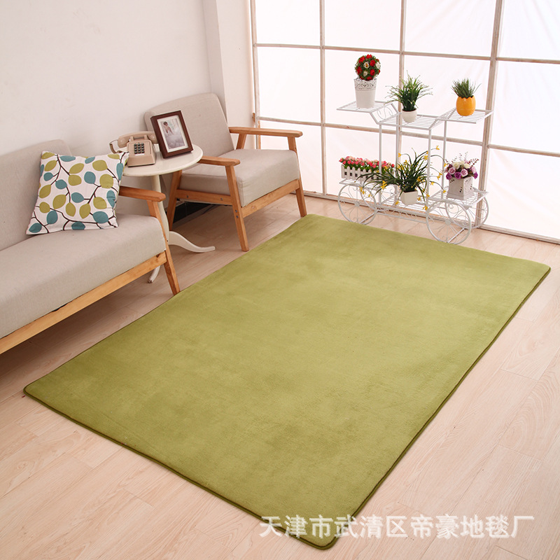 Engrosada sala de estar dormitorio vestíbulo coral alfombra de lana alfombra de piso estera de la puerta baño cocina estera del piso totalmente hecho