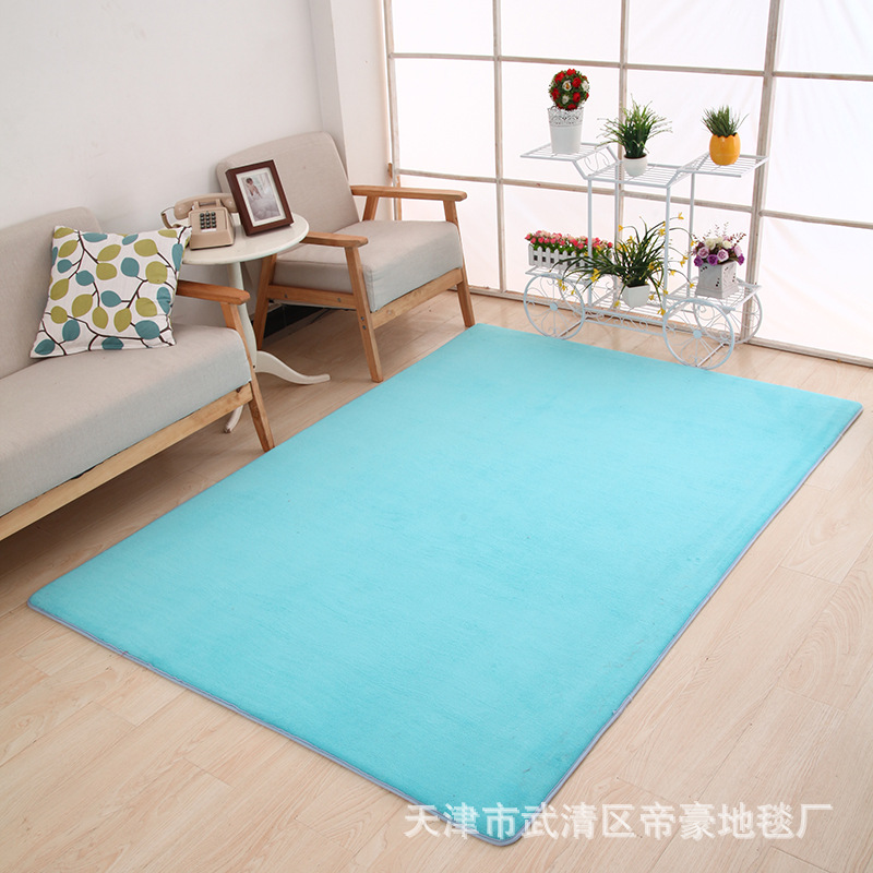 Engrosada sala de estar dormitorio vestíbulo coral alfombra de lana alfombra de piso estera de la puerta baño cocina estera del piso totalmente hecho