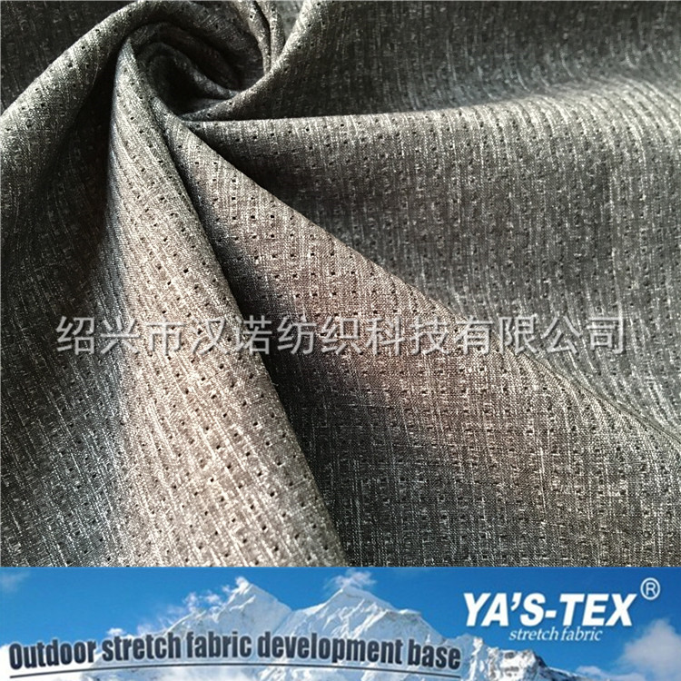 特种T400 烂孔格雪梨纺 100%涤纶无弹双色纺织面料 布料