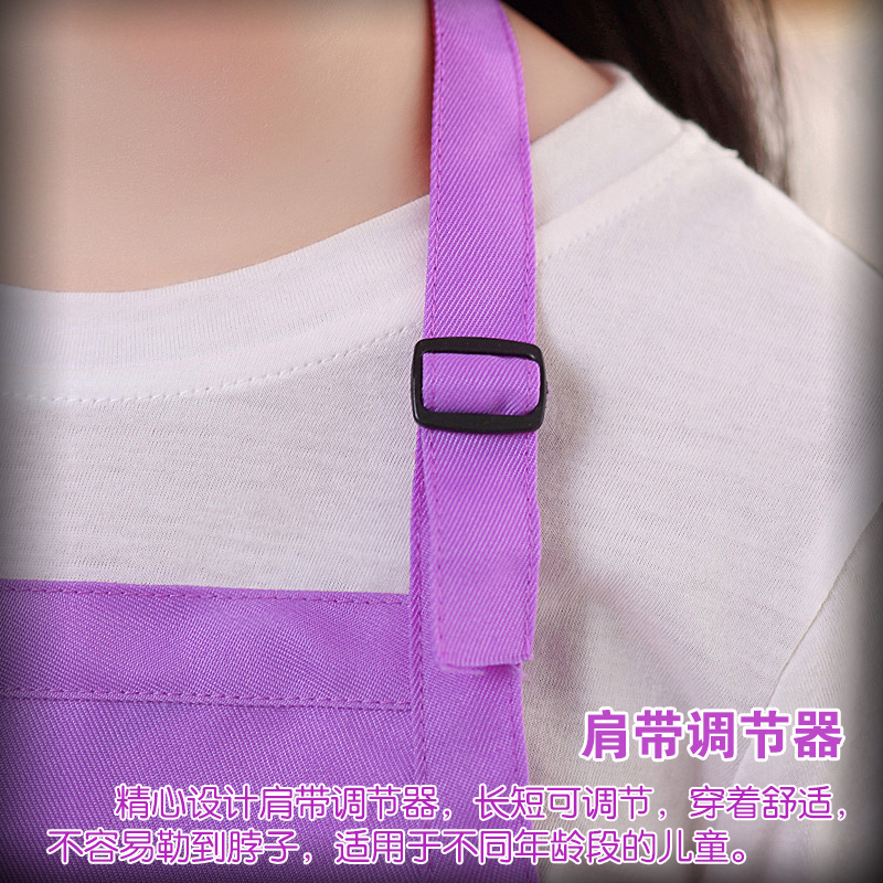 Pintura para niños delantal para niños personalizado jardín de infantes delantal de publicidad para niños DIY logotipo impreso personalizado