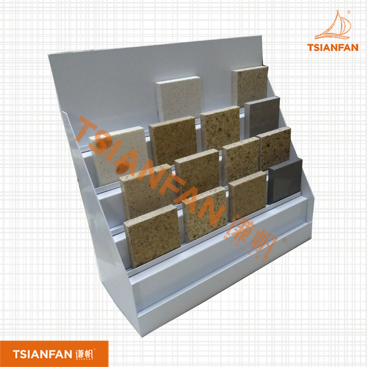 厂家直供展厅台面架石英石展示架石材小样架SRT106