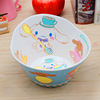 The new martial amine cartoon -shaped bowl -proof printing printed children's tableware Mei Dia Creative Babies Diet Bowl imitation porcelain