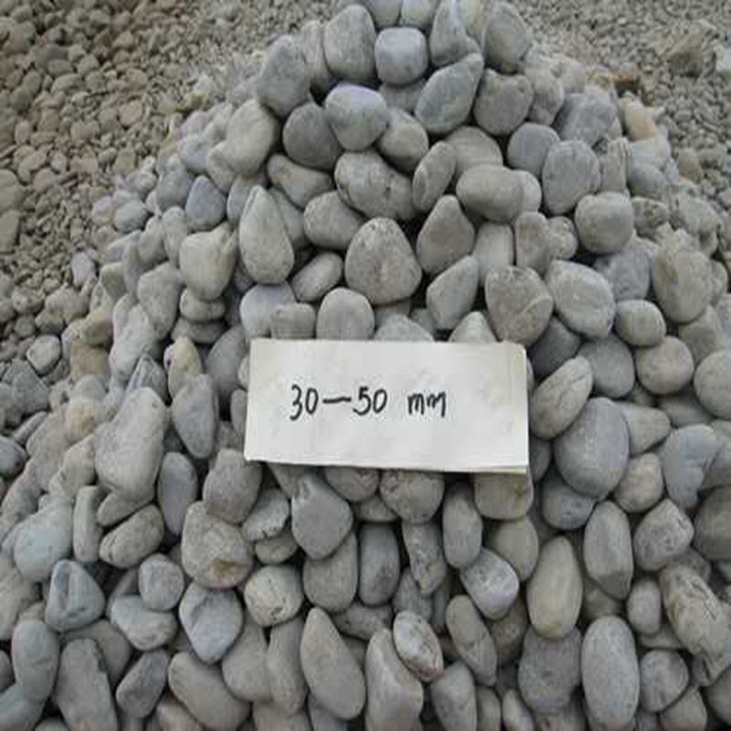 供应鹅卵石 30-50mm上海铺路用青灰石 变压器用圆卵石