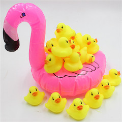 Bathing play yellow duck mini squeeze call little duck pool bathroom floating duck rubber toy wholesale