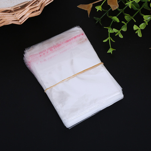 opp transparent packaging bag self-adhesive bag environmentally friendly plastic pe ziplock bag jewelry plastic packaging bag wholesale
