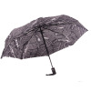 Black and white newspaper Umbrella vinyl umbrella fully automatically three -fold umbrella, rain and rain, two -purpose umbrella, Korean national windproof umbrella spot