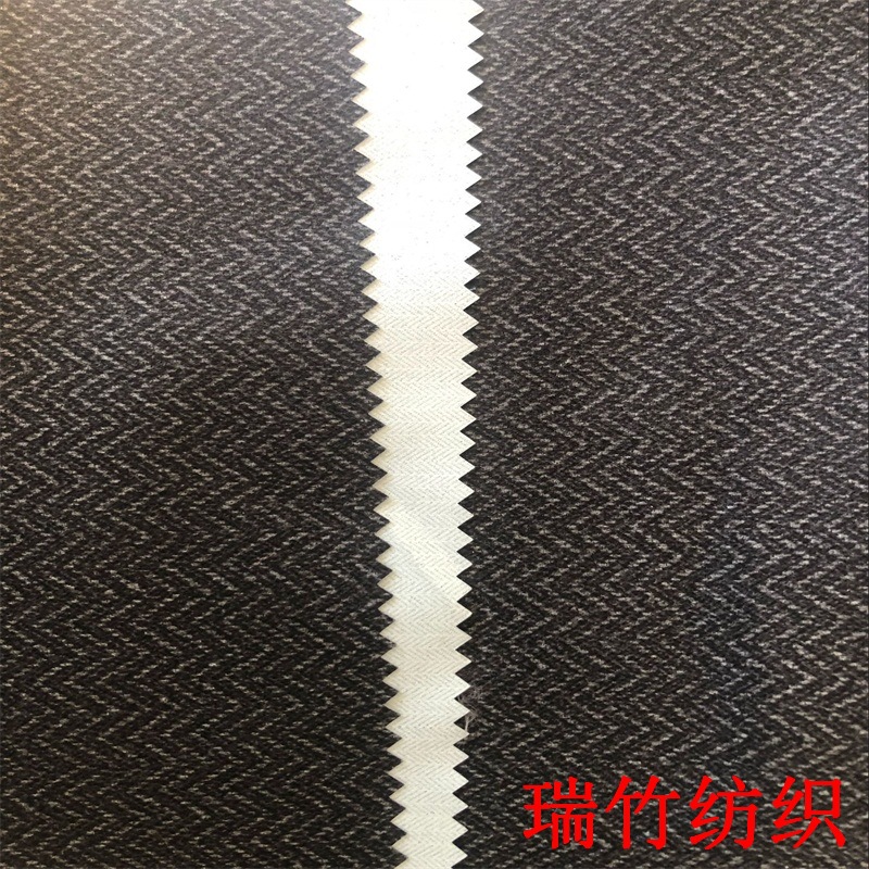 厂家供应阳离子人字斜PU白 阳离子仿羊绒印花面料 阳离子拉毛布料