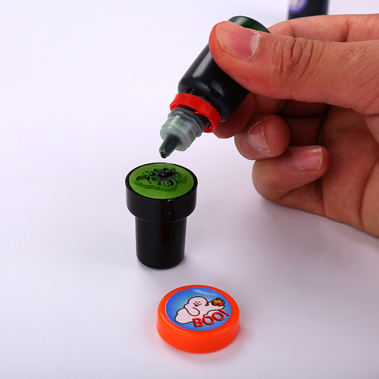 Fábrica directa de dibujos animados lindo patrón de los niños sello de aceite de impresión a base de agua aceite de impresión líquida de color