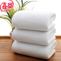 白毛巾批發21股純棉加厚150g毛巾星級酒店美容院白毛巾定 制logo