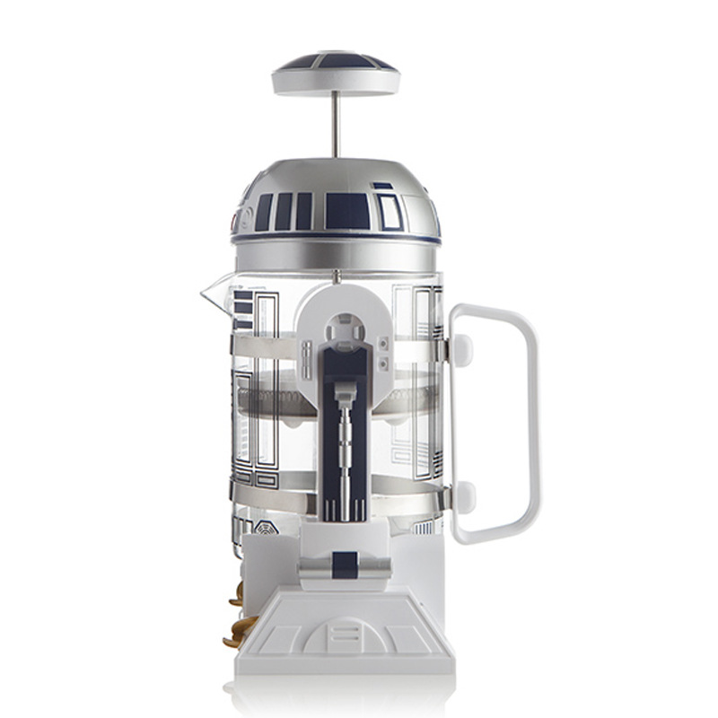 Star Wars R2D2 robot mini hogar mano máquina de café cafetera olla aislamiento olla Moca presión francesa olla