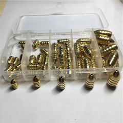 Threaded bullet copper crank hook retainer set, Dezhou fishing lure accessories set, supply fishing tackle batch