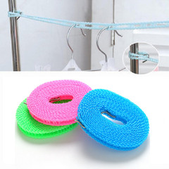 K anti-slip windproof fence type clothesline household balcony clothes drying rope travel clothes rope 5 meters 3 meters